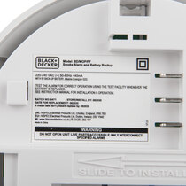 Informational panel on the back includes all relevant details including what type of replacement battery is required