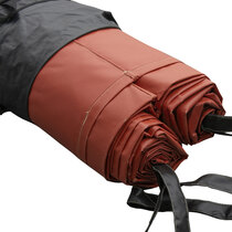 Car fire blanket slides easily out of its storage and carry bag