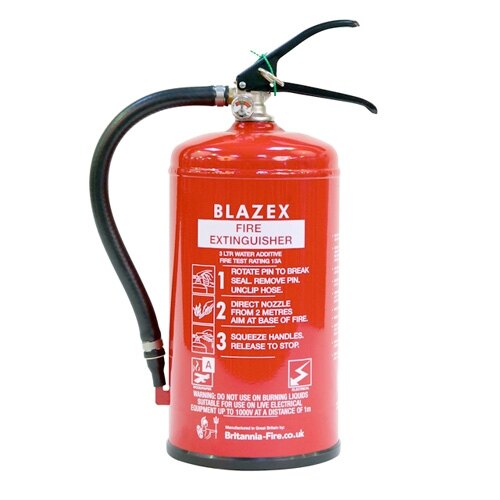 3ltr Water Fire Extinguisher with Additive - Britannia