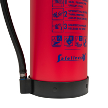 Over 1kg lighter than a standard 6kg powder extinguisher