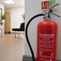 Replaces the standard water and CO2 combination fire point used in most offices