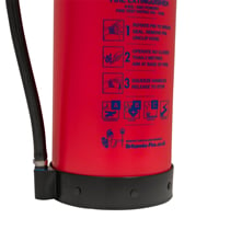 Over 2kg lighter than standard 9kg powder extinguishers