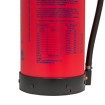 Annual self-inspection table printed on the back of the unit to help ensure compliance