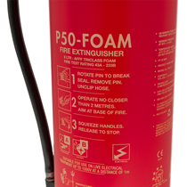 Extinguisher Rating 43A, 233B - far surpasses standard 6ltr foams