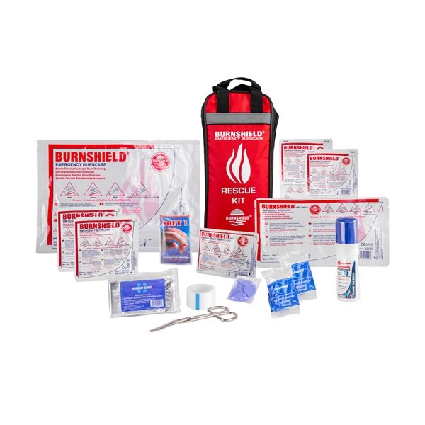 Contains a range of Burnshield burn treatment products