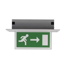 Calabor LED Maintained Recessed Exit Sign - Single Sided - Right Arrow