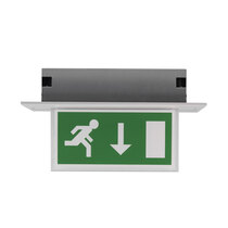 Calabor LED Maintained Recessed Exit Sign - Single Sided  - Down Arrow
