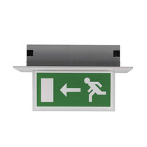 Calabor LED Maintained Recessed Exit Sign - Single Sided - Left Arrow