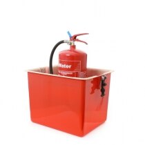 The SX1 cabinet can hold two extinguishers up to 9kg/9ltr