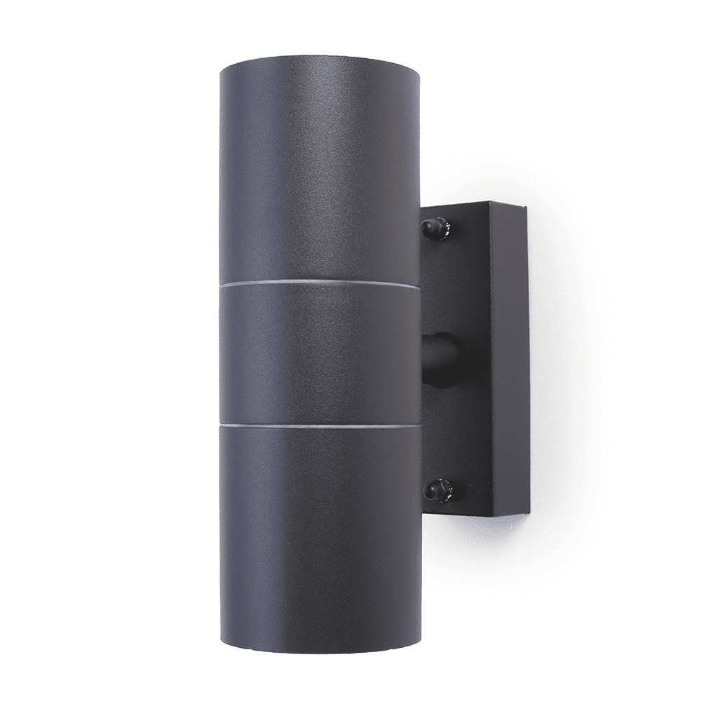 Hispec Coral Up/Down Outdoor LED Wall Light - Anthracite Grey