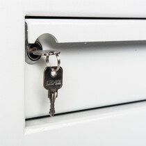 Features a lockable deposit compartment for additional protection against theft