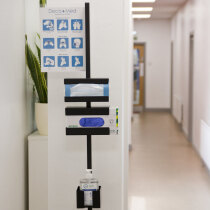 Slimline design ideal for corridors, hallways and other areas of high traffic