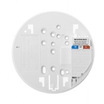The optical smoke alarm is supplied with an Easi-fit base plate
