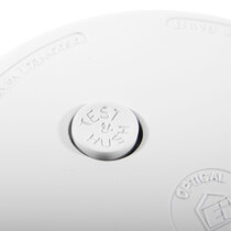 Combined test and hush button for weekly testing and maintenance