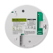 The optical smoke alarm is fitted with a sealed lifetime back-up battery
