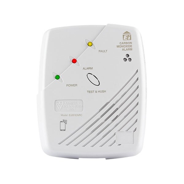 Mains Powered CO Detector with 10 year Lithium Backup Battery - Ei261
