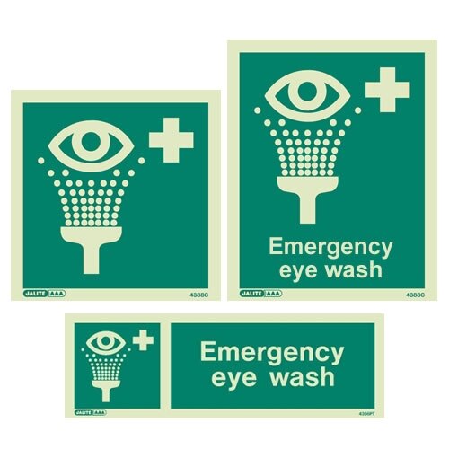 Emergency Eye Wash Signs