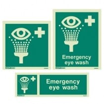 Emergency Eye Wash Signs