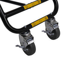 Upgraded kickstand with re-positioned wheels, distributes weight more evenly