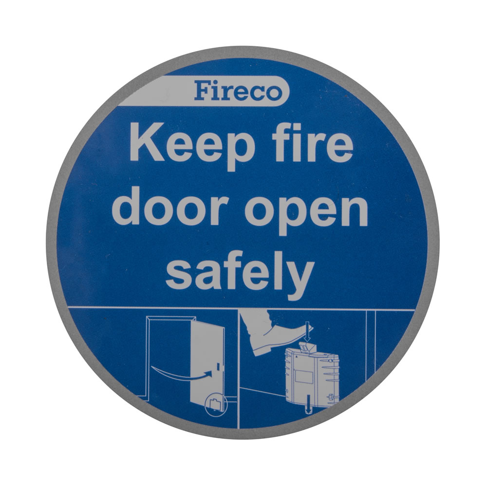 Fire door equipment dorgard Safety sign 