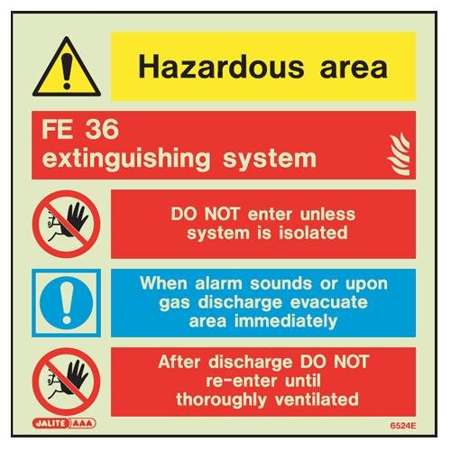 FE36 Fire Extinguisher Sign