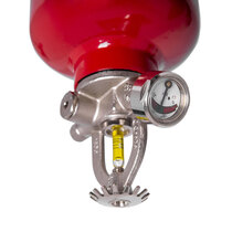 Quartzoid bulb - glass phial containing alcohol that expands when exposed to heat, shatters and activates the extinguisher