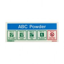 ABC powder fire extinguisher sign