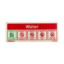 Water fire extinguisher sign