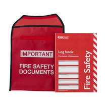 For safe storage of important fire safety documents, log books and site plans