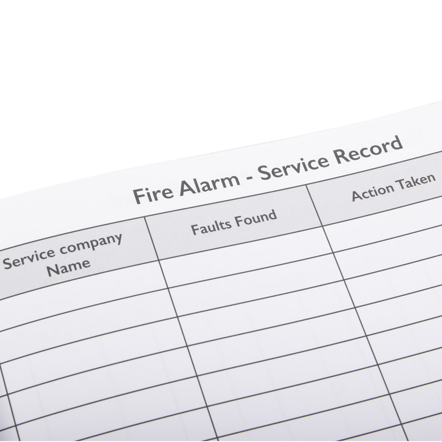 Fire Safety Log Book