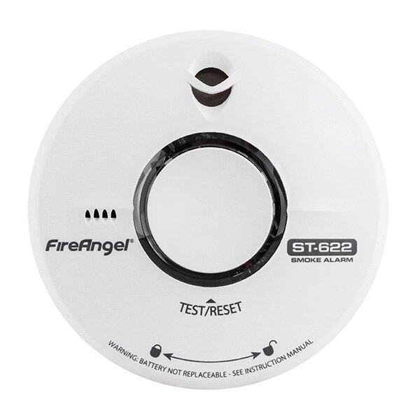 10 Year Thermally Enhanced Optical Smoke Alarm - FireAngel ST-622