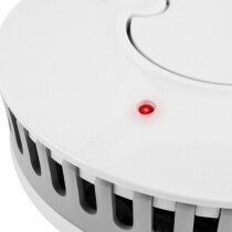 Bright status LED shows you that the alarm is powered on