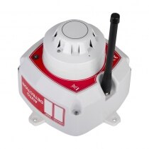 Incorporates an optical smoke detector