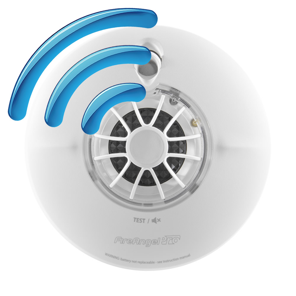 10 Year Radio-Interlinked Heat Alarm - FireAngel FP1720W2-R