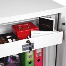 Separate internal lockable drawer to limit access to all users