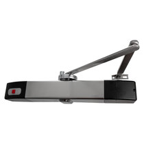 Geofire Agrippa Acoustic Free-Swing Door Closer - Brushed Stainless Steel