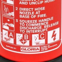 The Gloria PD4GA can also be used on fires involving electrical equipment