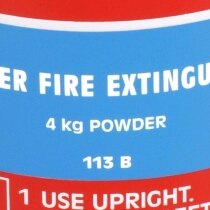 Powder fire extinguishers are suitable for use on class A, B and C type fires