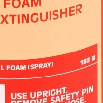 Foam fire extinguishers are suitable for covering multiple risks - class A and B fires