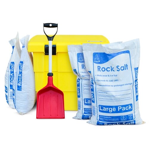 Safelincs winter safety kit - grit bin, de-icing salt and shovel