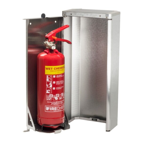 Henry Wolfe Decorative Stainless Steel Fire Extinguisher Cabinet