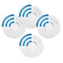 Hispec Longlife Radio-Interlink 3 Smoke & 1 Heat Alarm Kit