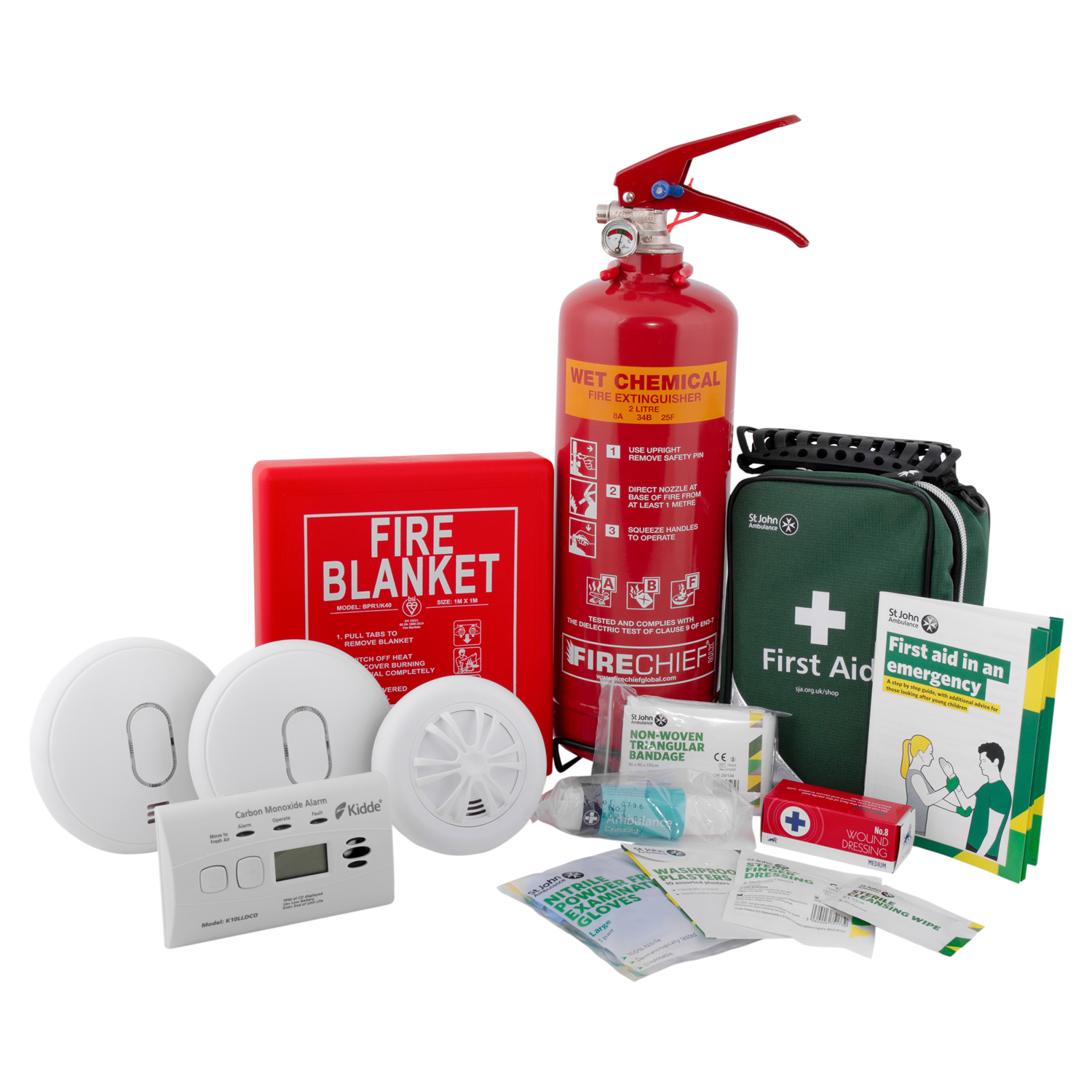 Home Fire Safety Kit with RF - Safelincs