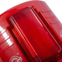 Built in high intensity LED strobe