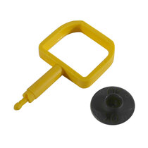 Chubb-Type Pin & OK Indicator - Black