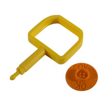 Chubb-Type Pin & OK Indicator - Orange