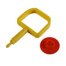 Chubb-Type Pin & OK Indicator - Red