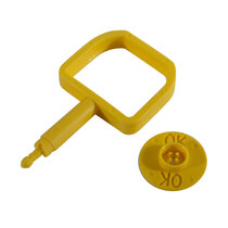 Chubb-Type Pin & OK Indicator - Yellow