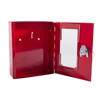 Simply break the glass to allow access to the key stored inside the box