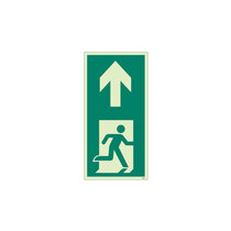 Escape Route - portrait sign without text - 400 x 200mm